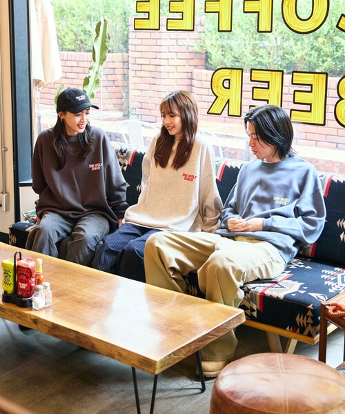 「FREAK'S STORE」 スウェットカットソー LARGE アッシュグレー メンズ_画像2