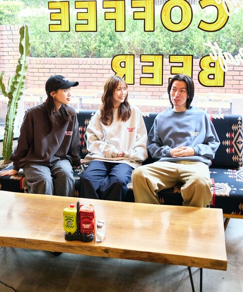 「FREAK'S STORE」 スウェットカットソー LARGE アッシュグレー メンズ_画像3