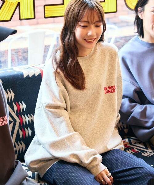 「FREAK'S STORE」 スウェットカットソー LARGE アッシュグレー メンズ_画像9