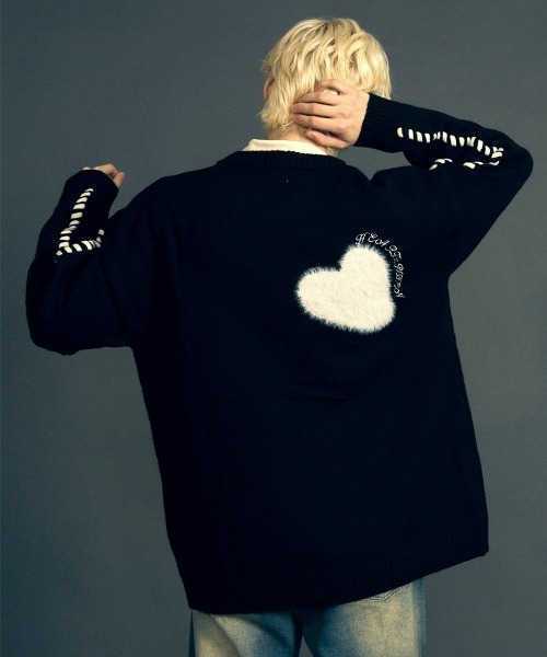 「Shoowtime」 長袖ニット X-LARGE オフホワイト メンズ_画像6