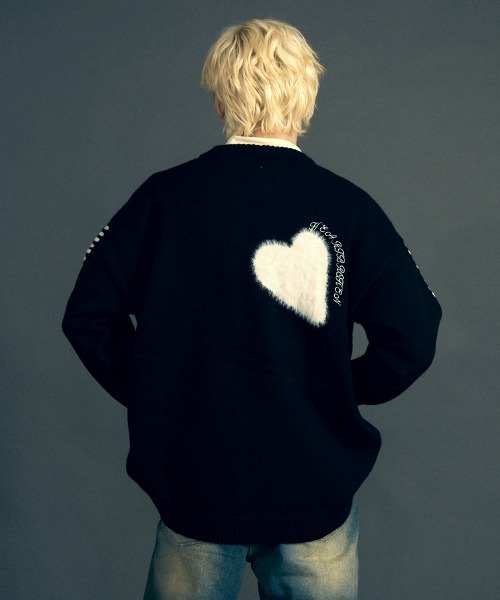 「Shoowtime」 長袖ニット X-LARGE オフホワイト メンズ_画像7