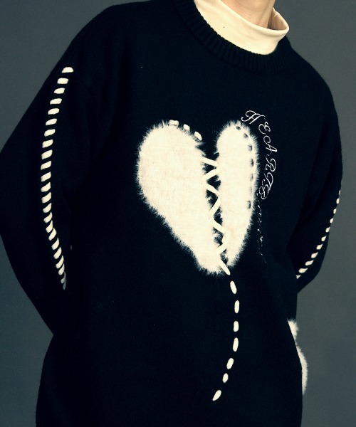 「Shoowtime」 長袖ニット X-LARGE オフホワイト メンズ_画像8