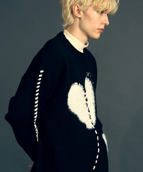 「Shoowtime」 長袖ニット X-LARGE オフホワイト メンズ_画像9