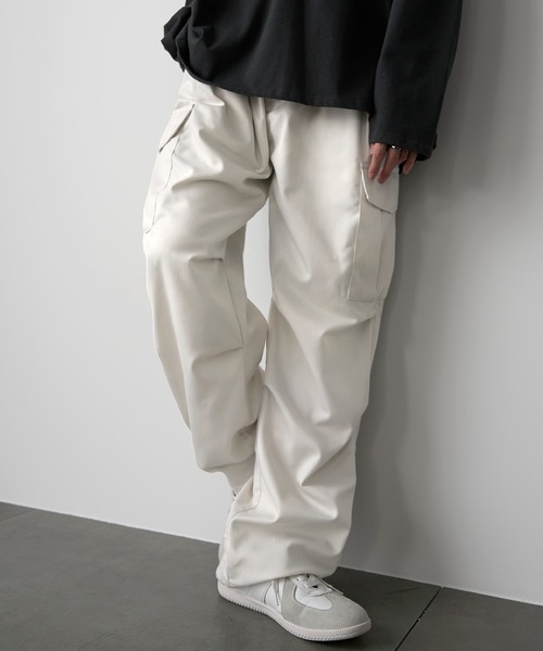「MONO-MART」 カーゴパンツ L アイボリー メンズ_画像6