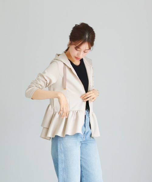 「Emilyan」 ジップアップパーカー S ブラック レディース_画像2