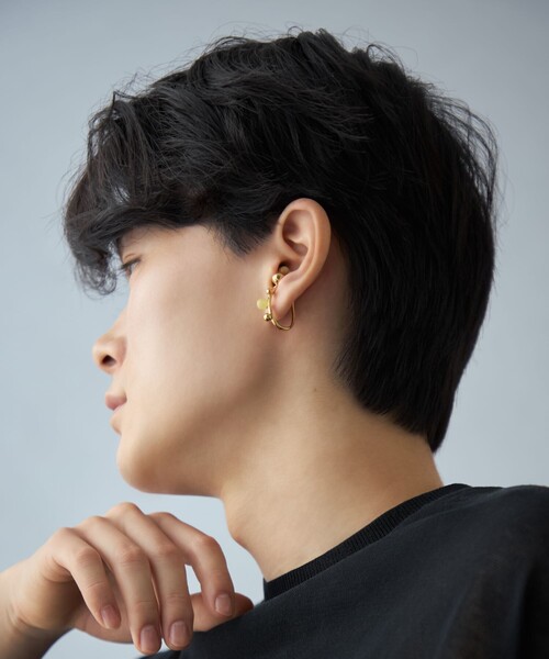 イヤーカフ 「インイヤーカフス」 オパール レディースの画像