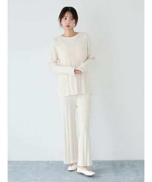 【新品未使用】ジェラートピケ ルームウェア 長袖 上下 3点セット ダークグレー gelato pique - 3点セット gelato pique（ジェラート ピケ）パジャマの