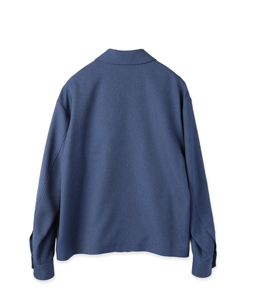 CULLNI（クルニ） シャツ Faux Denim Button-Tab Pocket Zip Up Shirt