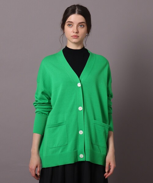 「DRESSTERIOR」 ニットカーディガン 38 ホワイト レディース_画像8