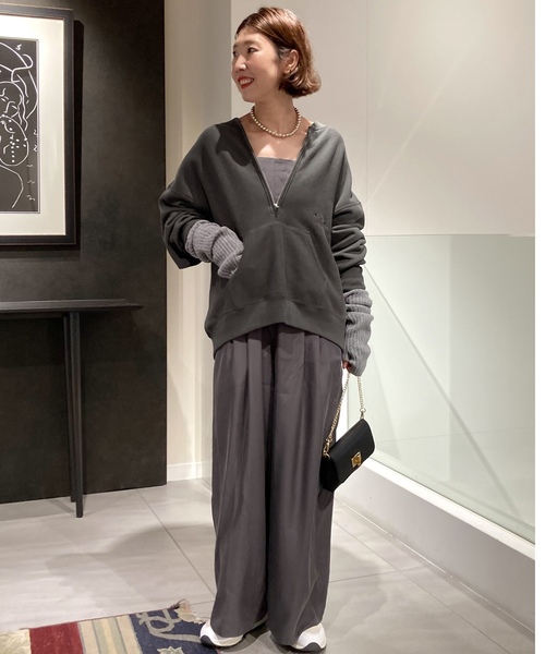 「FRAMeWORK」 スウェットカットソー FREE ブラック レディース_画像6