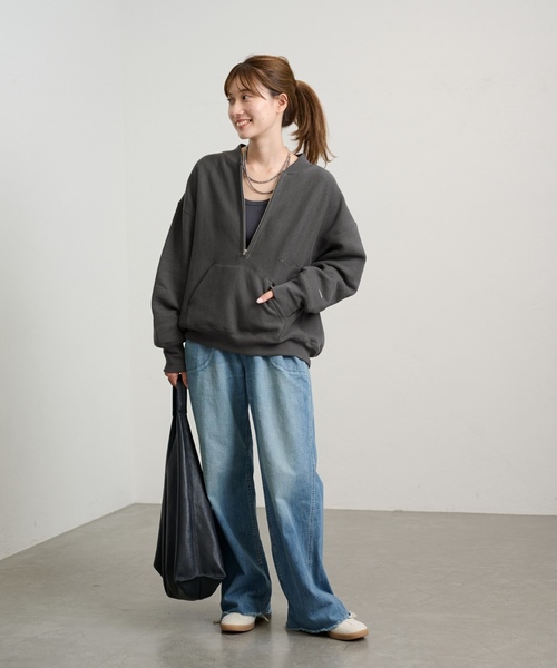 「FRAMeWORK」 スウェットカットソー FREE ブラック レディース_画像7