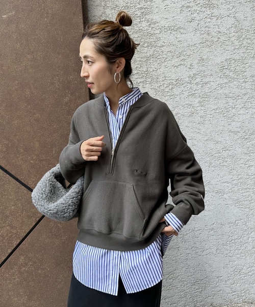 「FRAMeWORK」 スウェットカットソー FREE ブラック レディース_画像8