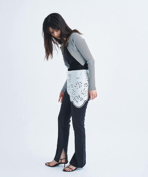 パンツ 「Re」zip leggings pants レディースの画像