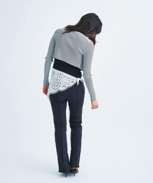 パンツ 「Re」zip leggings pants レディースの画像