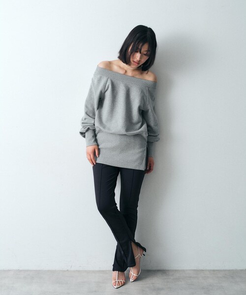パンツ 「Re」zip leggings pants レディースの画像