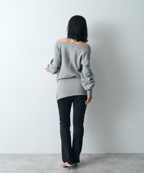 パンツ 「Re」zip leggings pants レディースの画像