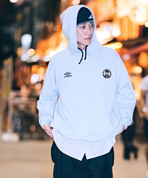 umbro（アンブロ） プルオーバーパーカー MEDIUM サックスブルー
