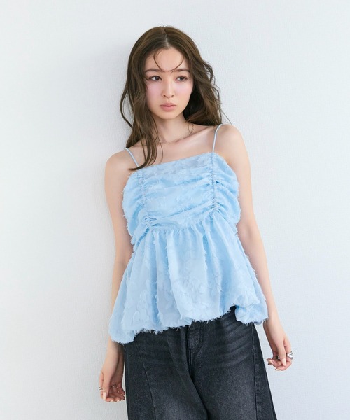 Tiny EDEN キャミソール 「セットアップ対応」シャギーフリンジ