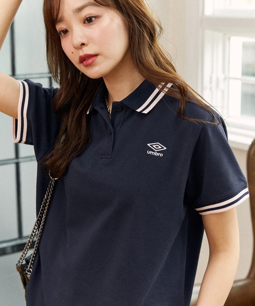 あいみょん BEAUTY&YOUTH別注 UMBRO ゲームポロシャツ L UMBRO - あいみょん umbro×beauty&youth ネイビーの通販 by hello