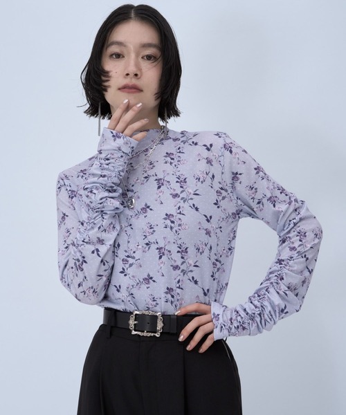 HARE（ハレ） tシャツ フラワードットガラカットソー(HARE) レディース 