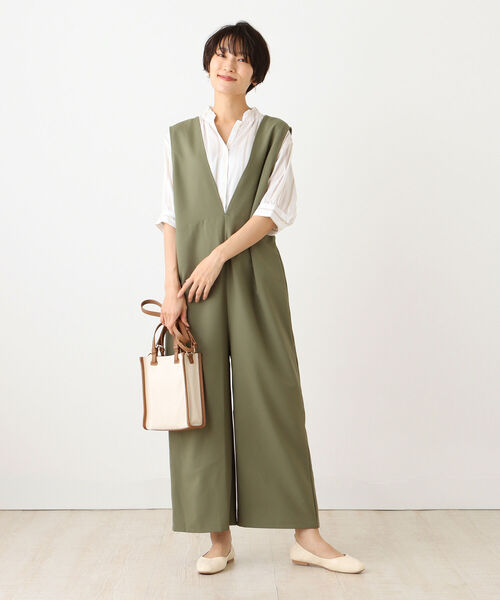 「Afternoon Tea」 オーバーオール MEDIUM グリーン レディース_画像5