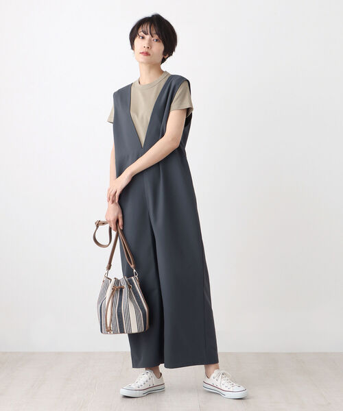 「Afternoon Tea」 オーバーオール MEDIUM グリーン レディース_画像6