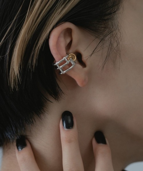 「LAPUIS」 イヤーカフ FREE シルバー レディース_画像3