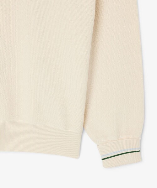 「LACOSTE」 長袖ニット 2 ライトブルー メンズの画像