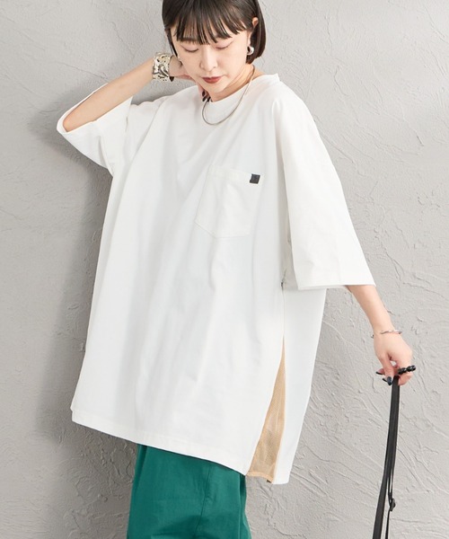 新品未使用　完売品　TFW49 メッシュシャツ ホワイト　Lサイズ phenix（プラスフェニックス） tシャツ 別注 サイドメッシュ ベンチ