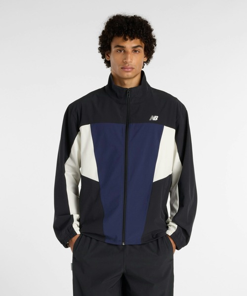 New Balance ジャージジャケット 黒・紺・白 New Balance（ニューバランス） ジャージ ウーブントラックジャケット