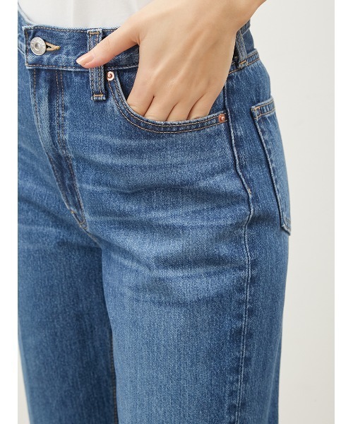 「Mila Owen」 デニムパンツ 1 インディゴブルー レディース_画像9