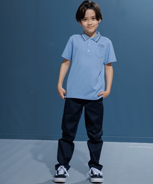 J.PRESS（J.プレス） ポロシャツ 「140-170cm」ダブルライン カラー