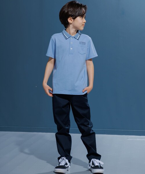 J.PRESS（J.プレス） ポロシャツ 「140-170cm」ダブルライン カラー