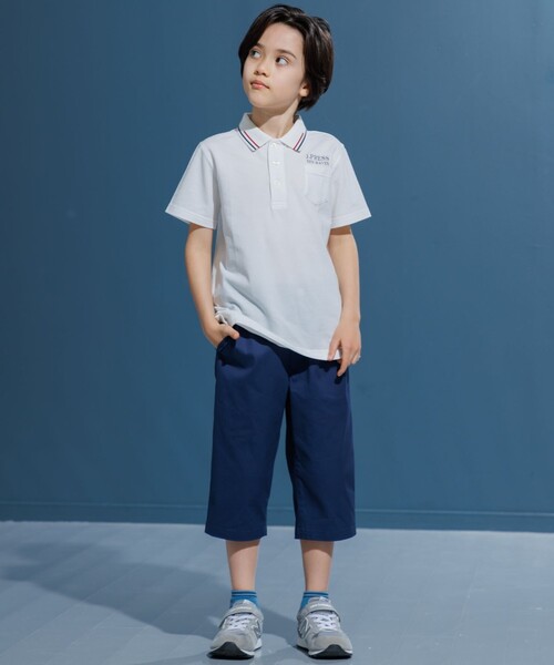 J.PRESS（J.プレス） ポロシャツ 「140-170cm」ダブルライン カラー