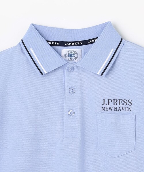 J.PRESS（J.プレス） ポロシャツ 「140-170cm」ダブルライン カラー