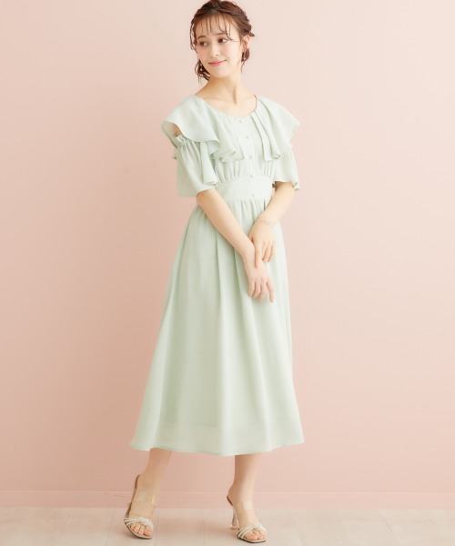 「marun」 「SMILELAND」半袖ワンピース 5L ミント レディース_画像2