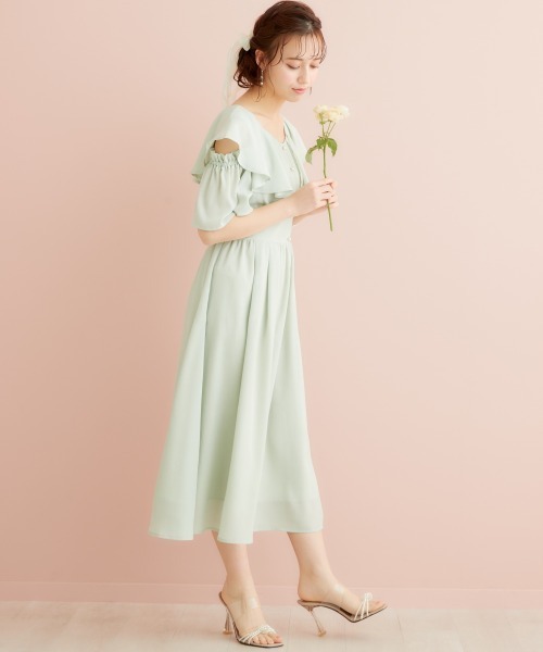 「marun」 「SMILELAND」半袖ワンピース 5L ミント レディース_画像6