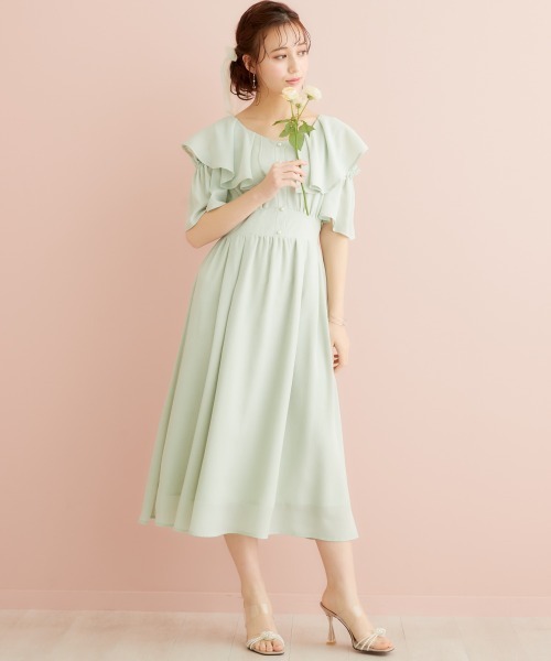 「marun」 「SMILELAND」半袖ワンピース 5L ミント レディース_画像8