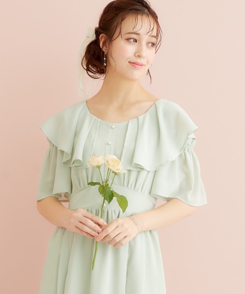 「marun」 「SMILELAND」半袖ワンピース 5L ミント レディース_画像9