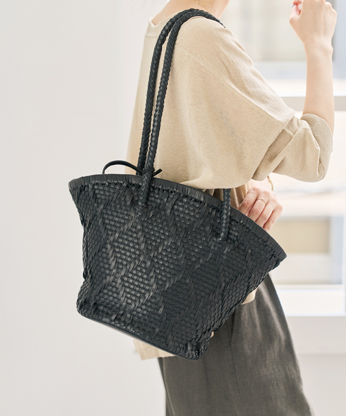 トートバッグ 「追加」Bagmati/バグマティ レザーメッシュバッグ レディース