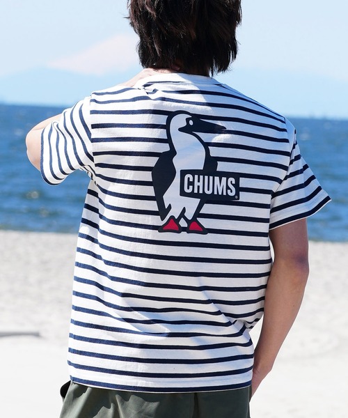 「CHUMS」 半袖Tシャツ M ブラック メンズ_画像7