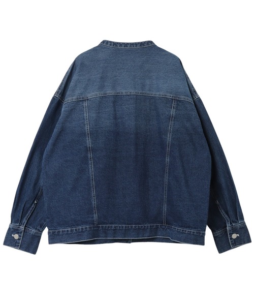 「andme」 「alma design」デニムジャケット L オフホワイト レディース_画像2