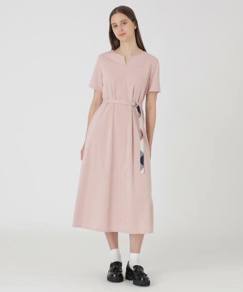 ワンピース 「接触冷感」「抗菌防臭」「UVカット」「吸水速乾」コンパクトポンチドレスの画像