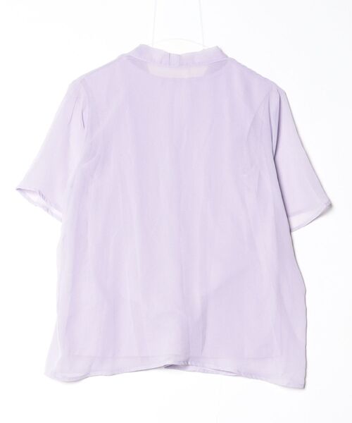 「alotta」 半袖ブラウス MEDIUM パープル レディース_画像2