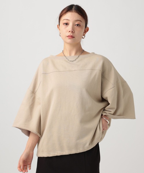BAYFLOW（ベイフロー） トレーナー スウェット ルーズハーフスリーブ 