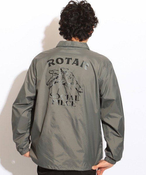 「ROTAR」 ナイロンブルゾン MEDIUM チャコールグレー メンズ_画像5