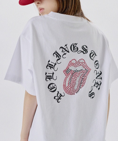 tシャツ MSG別注 THE ROLLING STONES ホースシューロゴラインストーン