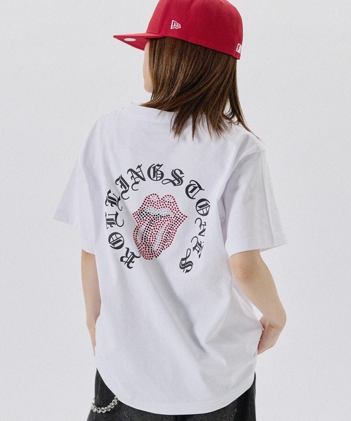 tシャツ MSG別注 THE ROLLING STONES ホースシューロゴラインストーン