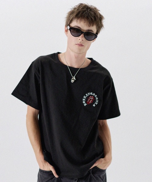 rolling stones MORPHOSIS Tシャツ Mサイズ tシャツ MSG別注 THE ROLLING STONES ホースシューロゴラインストーン