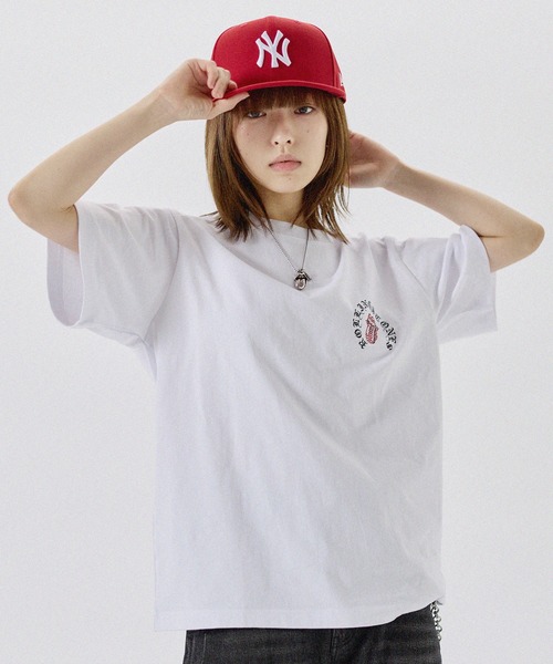 tシャツ MSG別注 THE ROLLING STONES ホースシューロゴラインストーン
